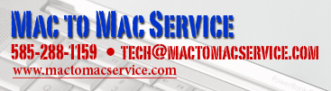 Mac to Mac Service contact 585-288-1159